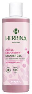 Herbina 250ml suihkugeeli Caring Lingonberry