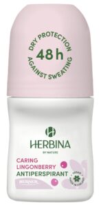 Herbina 50ml antiperspirantti Caring Lingonberry